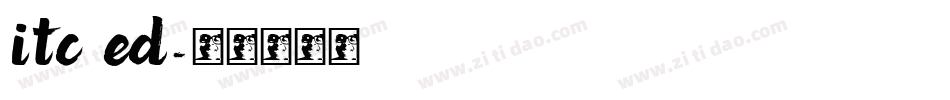 ITC Ed字体转换